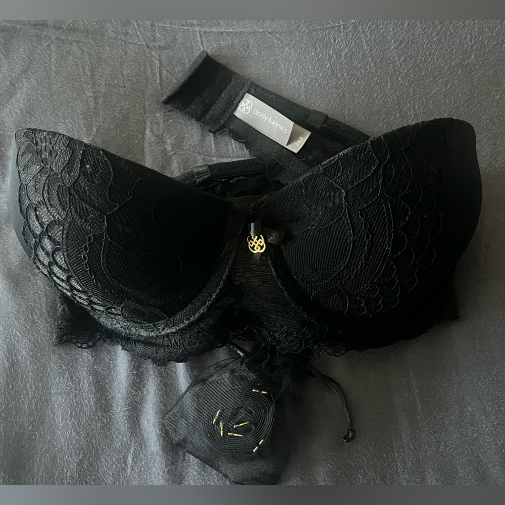 Daisy Fuentes Elegant Black Lingerie Bra